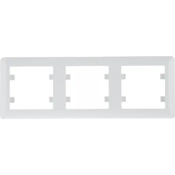 Rámeček 3-násobný vodorovný, lumina soul, bílá lesk HAGER WL5230