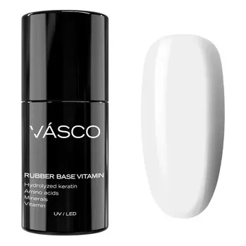 Lak na nehty Hybridní báze Vasco Rubber Base Vitamin Snowflake 7 ml