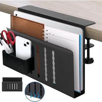 Psací stůl Psací stůl s bočním úložným prostorem, nástěnný držák na notebook, se zásuvkami