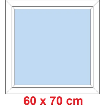 Okno Soft Plastové okno 60x70 cm, FIX neotevíravé