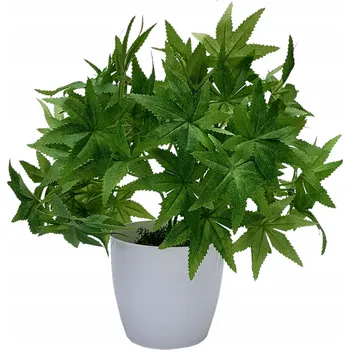 umělá květina Umělá rostlina Konopí v bílém květináči, délka 33 cm