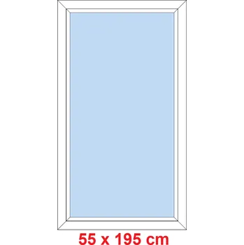 Okno Soft Plastové okno 55x195 cm, FIX neotevíravé