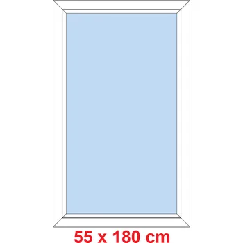 Okno Soft Plastové okno 55x180 cm, FIX neotevíravé