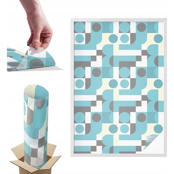 Obraz Fólie Mléčná Poloprůhledná Do Kanceláře Práce Geometrické Vzory 100x146 cm