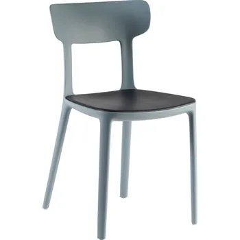 Jídelní židle Infiniti Šedá plastová jídelní židle Canova