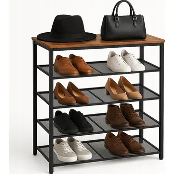 Botník Botník s policí na boty, regál, loft, rustikální styl