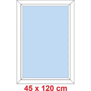Okno Soft Plastové okno 45x120 cm, FIX neotevíravé