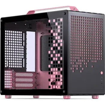 PC skříň Jonsplus Z20 černo-růžová (Z20 Black-Pink)
