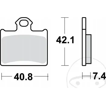 Brzdová destička TRW MCB831EC Sada brzdových destiček, kotoučové brzdy