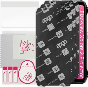 Pouzdro na mobilní telefon 3x MATNÉ Hybridní Sklo pro Blackview Xplore 2 Projector, náhrada