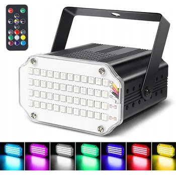 IP kamera PROJEKTOR DYSKOTEKOWY DISCO KOULE LASER RGB LAMPA NA DISKOTÉKU 48 LED