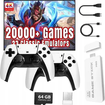 Herní konzole HERNÍ KONZOLE HDMI GAME BOX EMULÁTOR TV 2 OVLADAČE K TELEVIZI PRO DĚTI