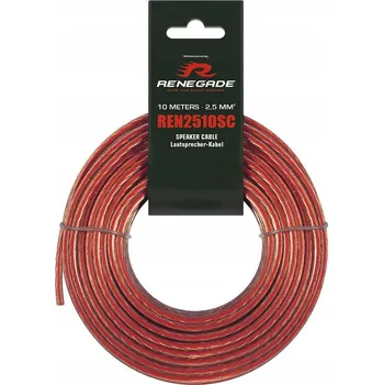 elektrický kabel Reproduktorový kabel 10 metrů Renegade REN2510SC, průřez 2x2,5 mm2