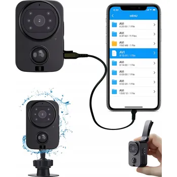 EXTERNÍ MINI ŠPIÓNÍ KAMERA DETEKCE POHYBU NOČNÍ REŽIM ŠIROKÝ ÚHEL PIR