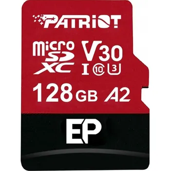 Paměťová karta Paměťová karta Patriot EP Pro A2 Micro SDXC 128GB 90/80 MB/s V30 U3 Class10