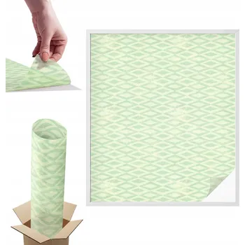 Obraz Fólie Mléčná poloprůhledná do kanceláře, práce, zelené kosočtverce 100x116 cm