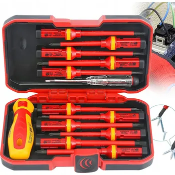 Šroubovák Sada izolovaných šroubováků ŠROUBOVÁKY IZOLOVANÉ v kufříku 14 kusů / 1000V