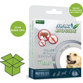 Antiparazitikum pro psa Max Biocide Collar Dog repelentní obojek, pes 60 cm (12 ks) SLEVA 10 % !CZ!