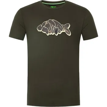 Rybářské oblečení Korda Triko Outline Tee Dark Olive - M