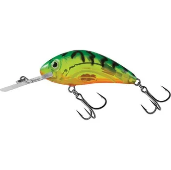 Nástraha Salmo Wobler Rattlin Hornet Clear Floating Clear Hot Green Tiger - 4,5cm