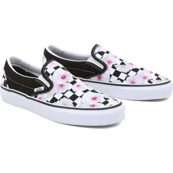 Dámské tenisky tenisky dámské VANS UA Classic Slip-On, HIBISCUS CHECK BLACK - 41