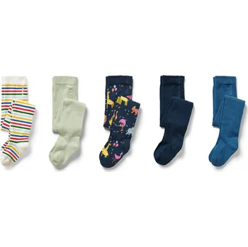 692574 - Tchibo - Dětské punčocháče - pro ženy - vel. 122/128 - barva: modrá/žakár