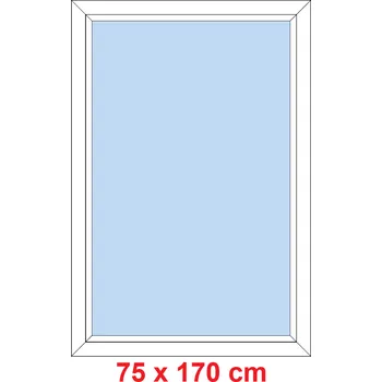 Okno Soft Plastové okno 75x170 cm, FIX neotevíravé