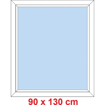 Okno Soft Plastové okno 90x130 cm, FIX neotevíravé