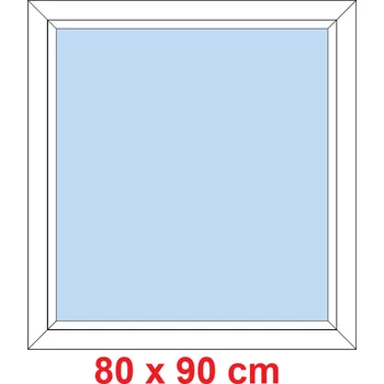 Okno Soft Plastové okno 80x90 cm, FIX neotevíravé