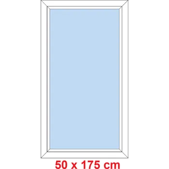 Okno Soft Plastové okno 50x175 cm, FIX neotevíravé