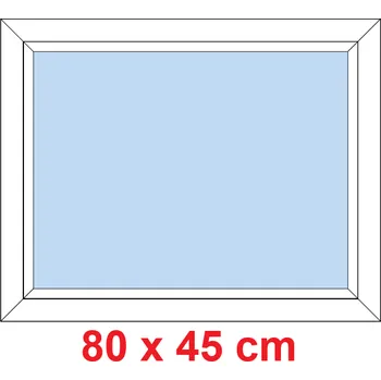 Okno Soft Plastové okno 80x45 cm, FIX neotevíravé