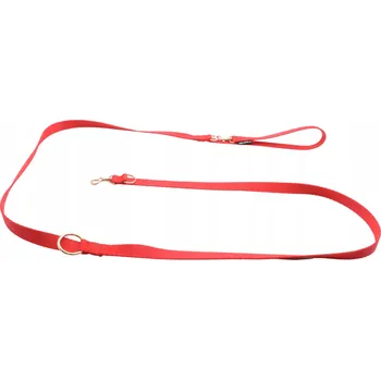 Vodítko pro psa NELSON-X ZÁKLADNÍ ZLATÉ NASTAVITELNÉ VODÍTKO PSY 2 M MALÁ KOVÁNÍ ZLATÉ KOVÁNÍ