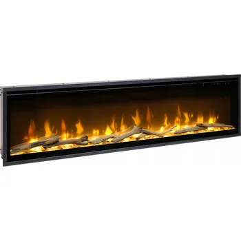 Elektrický nástěnný krb s topením Dimplex černý 2000 W 153,2 x 40,2 x 14,7 cm
