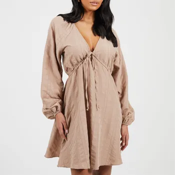 Dámské oblečení Šaty Brave Soul Taupe 1195043 16 (XL)