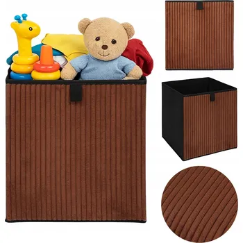 Úložný box ÚLOŽNÝ BOX CORDUROY 30x30 CM MĚDĚNÝ SKLÁDACÍ DO REGÁLU KALLAX