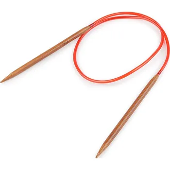 Jehlice Kruhové jehlice bambusové č. 2-8, malé, 15 (7 mm) bambus tmavý