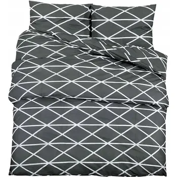 Povlečení Sada bavlněného povlečení OEKO-TEX, šedá, 140x200 cm, 60x70 cm