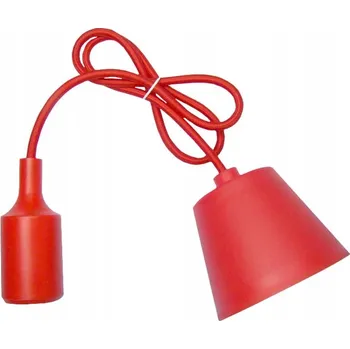 Závěsné svítidlo červené E27 stropní dlouhé 1m moderní kovové