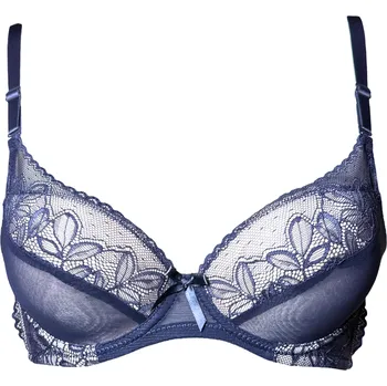 Podprsenka Dámská krajková podprsenka fialová 5041B Velikost: 75B