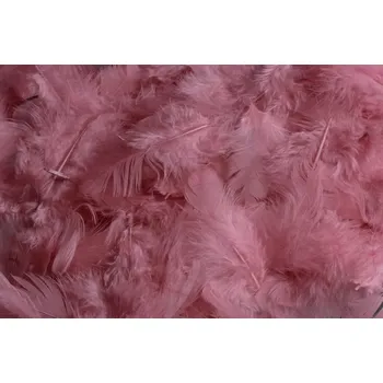 Peří růžová vintage 10g