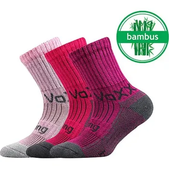 Dívčí oblečení VoXX Dětské bambusové ponožky Bomberik - HOLKA (mix A) - 20-24