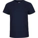 Neutral Dětské tričko s krátkým rukávem z organické Fairtrade bavlny - Námořní modrá | 116/122