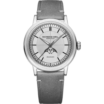 Hodinky Raymond Weil - 2945-STC-65001 - Automatic Moon Phase - 39 mm - silver dial