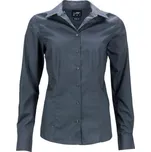 James & Nicholson (Daiber) Dámská košile s dlouhým rukávem JN641 - Tmavě šedá | XS