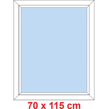 Okno Soft Plastové okno 70x115 cm, FIX neotevíravé