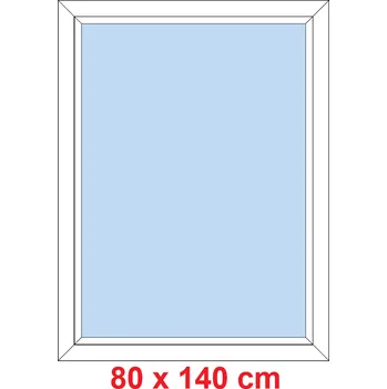 Okno Soft Plastové okno 80x140 cm, FIX neotevíravé