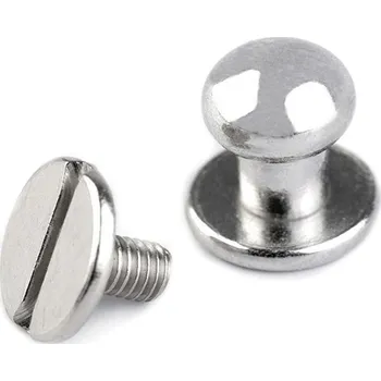 Nýt Sedlářský nýt šroubovací Ø7 mm 10 párů - 1 nikl