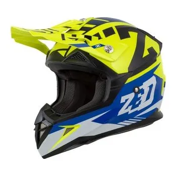 Helma na motorku ZED přilba dětská X1.9 BLUE/YELLOW - L