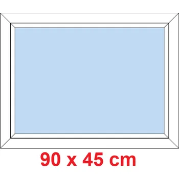 Okno Soft Plastové okno 90x45 cm, FIX neotevíravé