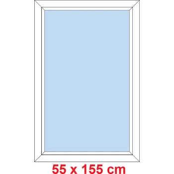 Okno Soft Plastové okno 55x155 cm, FIX neotevíravé